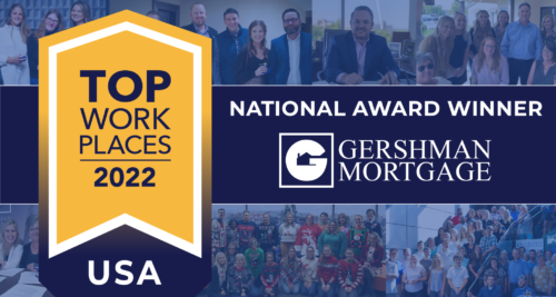 Gershman Mortgage Named 2022 National Top Workplace Winner