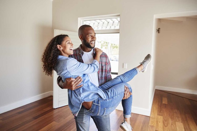 Couple-entering-first-home-as-first-time-homebuyers