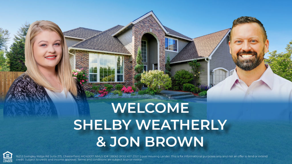 Welcome Shelby Weatherly and Jon Brown