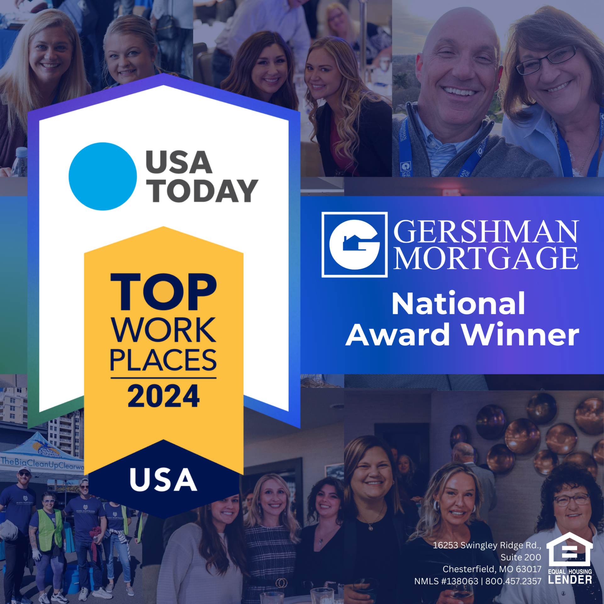 Gershman Mortgage Named 2024 National Top Workplace Winner by USA Today ...