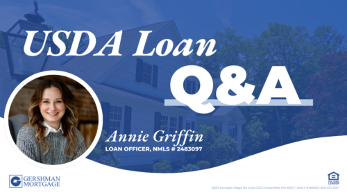 Image with a photo of Annie Griffin and the text USDA Loan Q&A